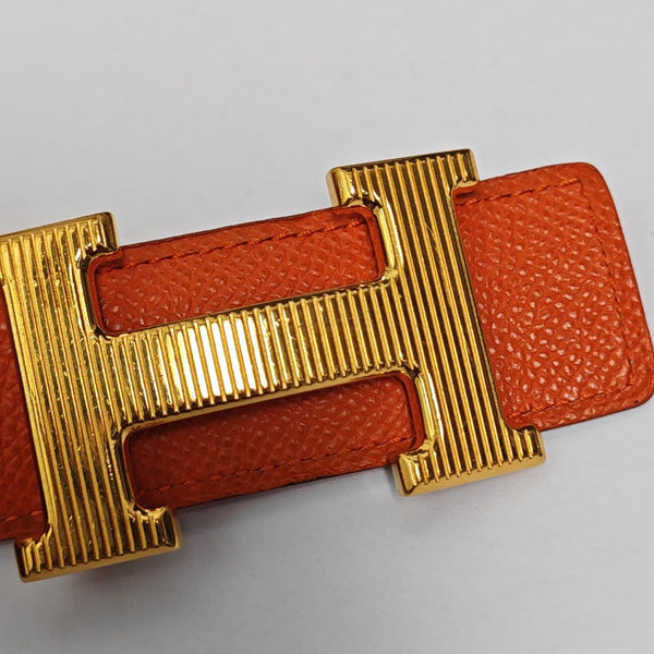 Leather Belt Orange