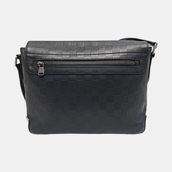 DISTRICT Damier Calfskin Blue