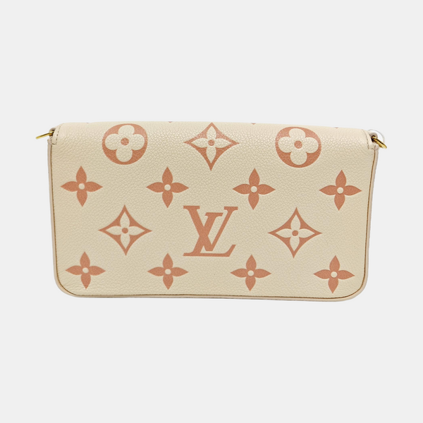 FÉLICIE PM Monogram Calfskin White