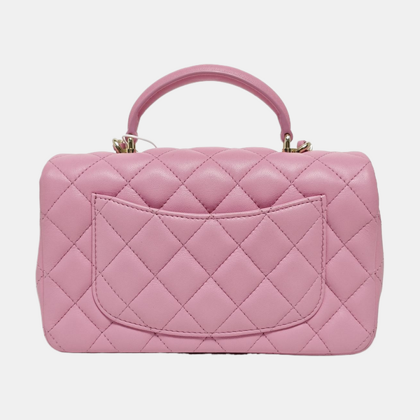 CLASSIC FLAP Mini Quilted Lambskin Purple