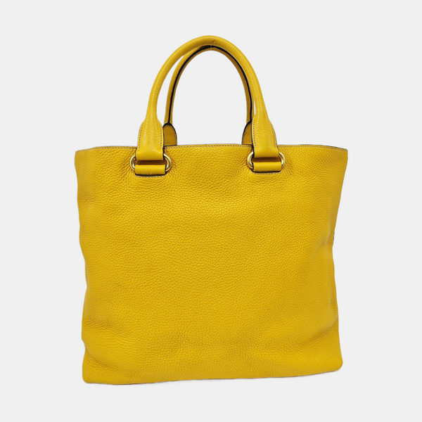 Calfskin Tote Bag Yellow