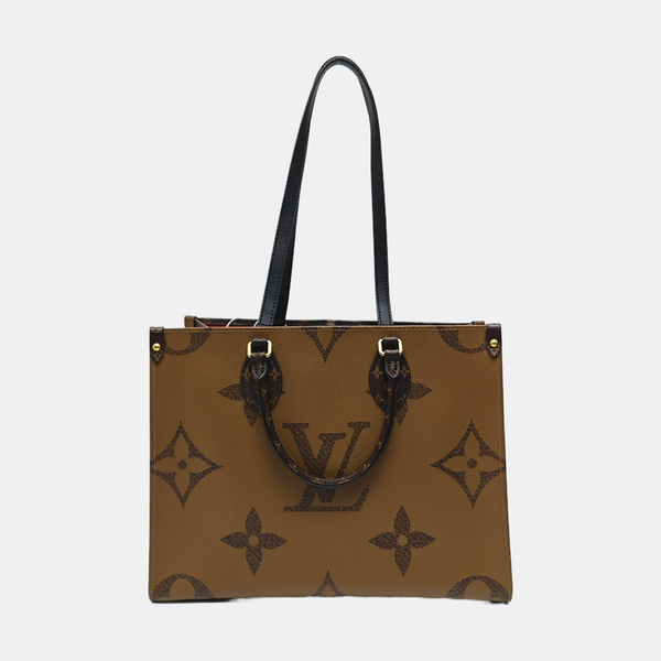 ONTHEGO MM Monogram Coated Canvas Brown