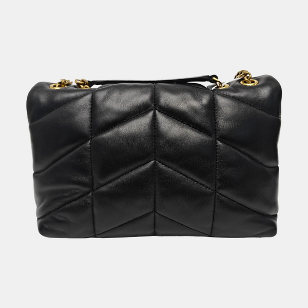 PUFFER Small Quilted Lambskin Black