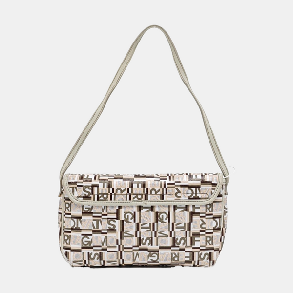 Coated Canvas Top Handle Bag Multicolor