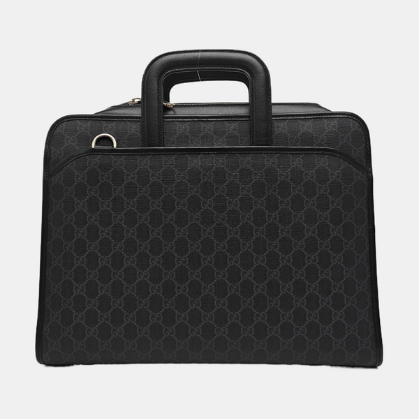 Retro Monogram Coated Canvas Black