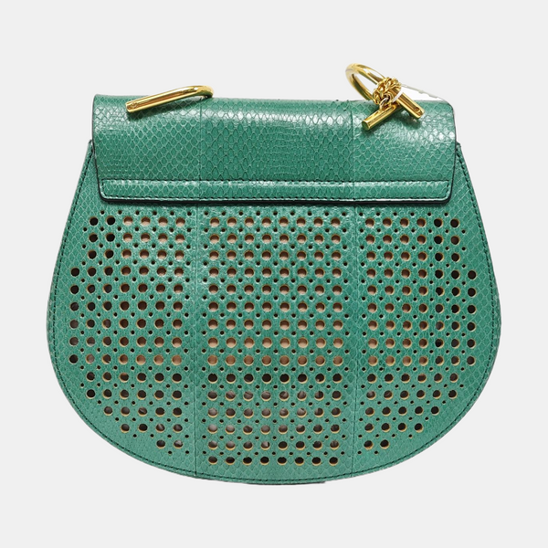 Drew Medium Calfskin Green