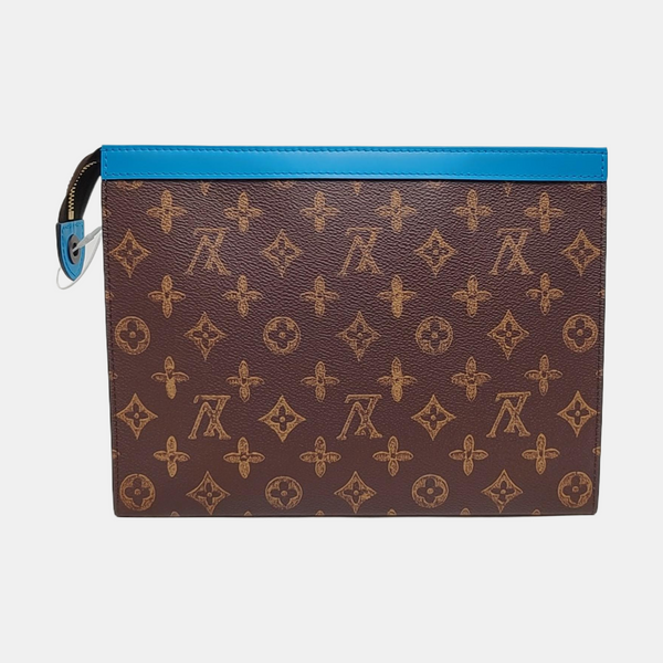 Pochette Voyag MM Monogram Coated Canvas Brown
