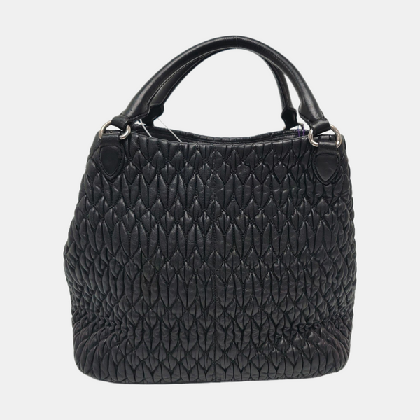 Avenue Quilted Lambskin Black
