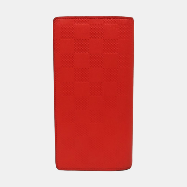 BRAZZA Damier Calfskin Red Wallet