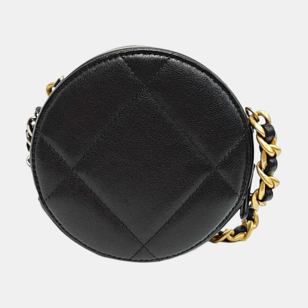 CHANEL 19 Small Quilted Lambskin Black