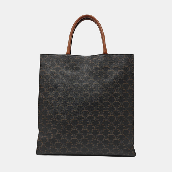CABAS CELINE Medium Coated Canvas Brown