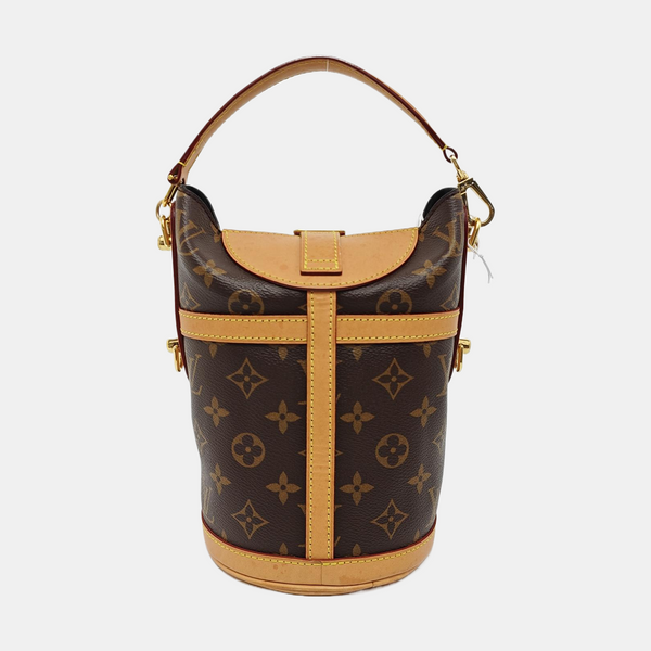 DUFFLE Monogram Coated Canvas Brown