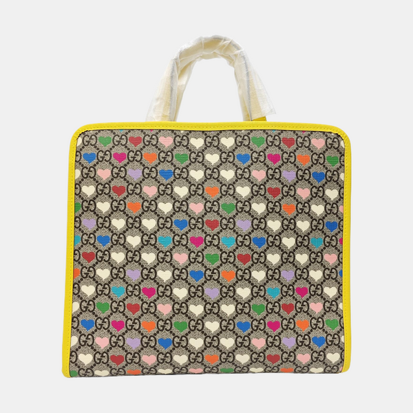 Children’s GG Bucket Monogram Coated Canvas Beige
