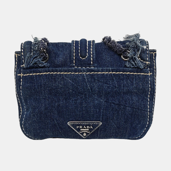 Denim Shoulder Bag Blue