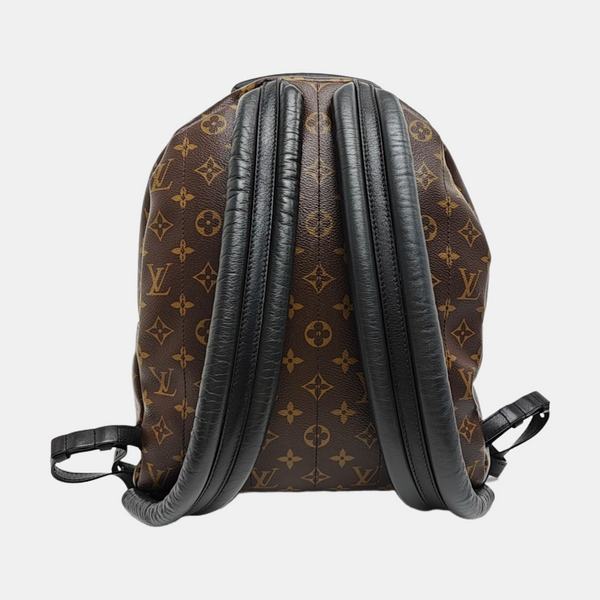 Monogram Coated Canvas Backpack Brown