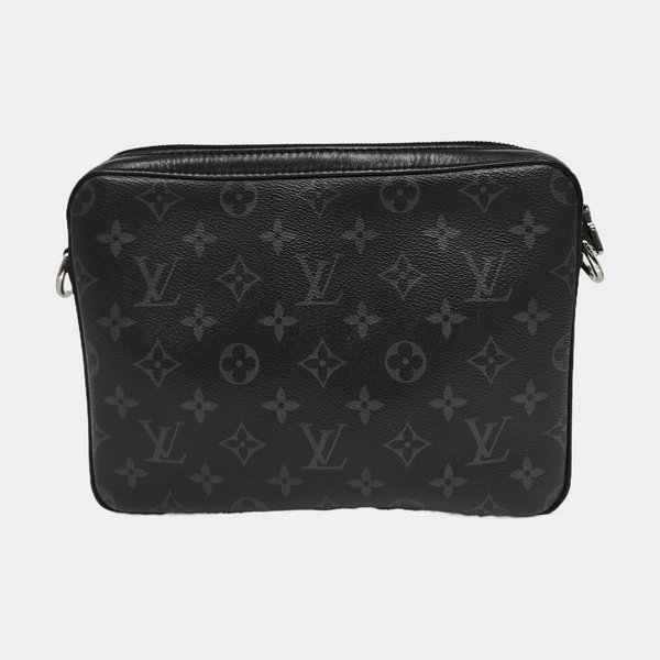 TRIO Monogram Coated Canvas Gray