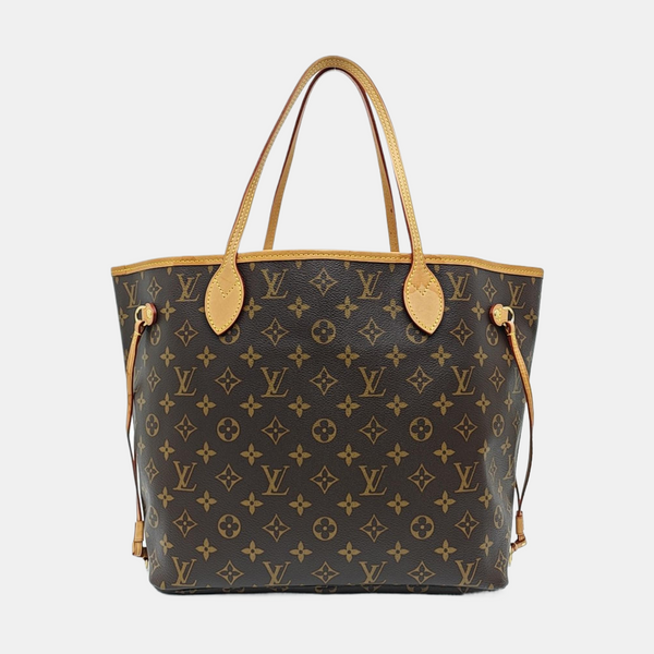 NEVERFULL MM Monogram Coated Canvas Brown