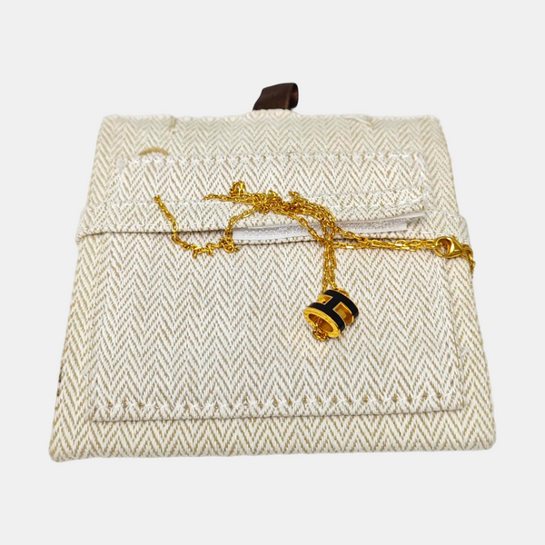 Pop H Metal Gold Necklace
