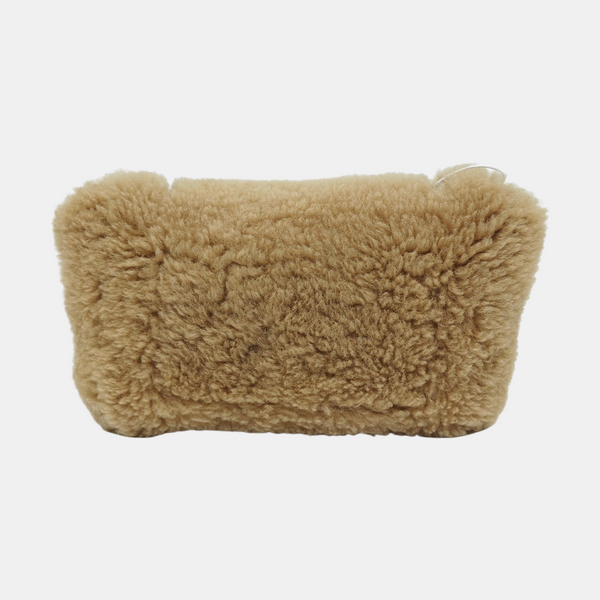 Sheepskin Top Handle Bag Brown