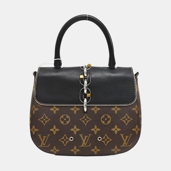 CHAIN IT PM Monogram Coated Canvas Black