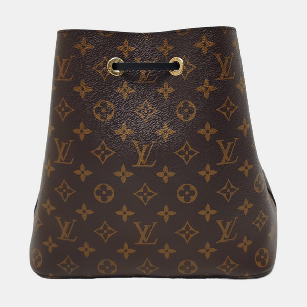 NÉONOÉ MM Monogram Coated Canvas Brown