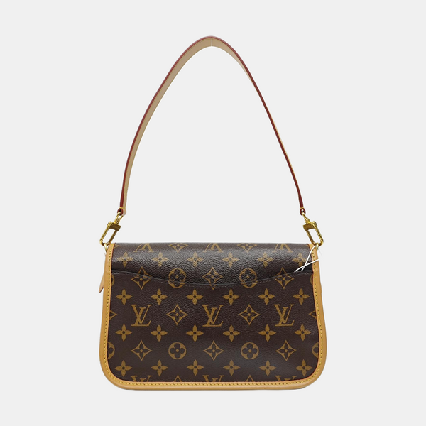 DIANE Lona recubierta con monograma marrón