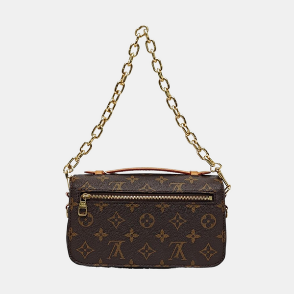 MÉTIS EAST WEST Monogram Coated Canvas Brown