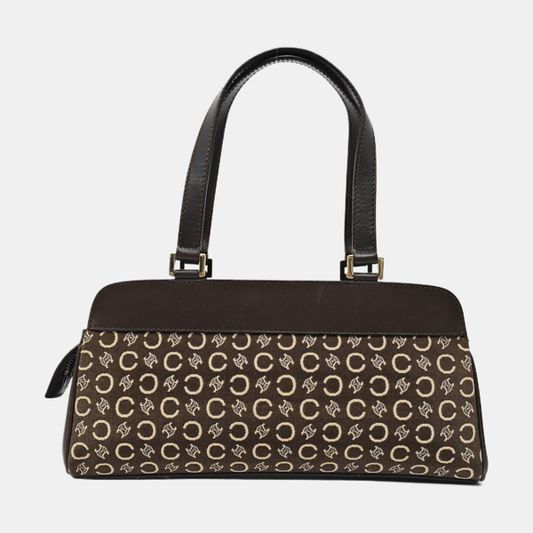 Canvas Top Handle Bag Brown
