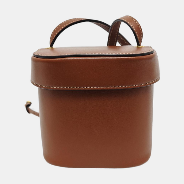 Calfskin Shoulder Bag Brown