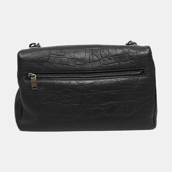 Calfskin Shoulder Bag Black