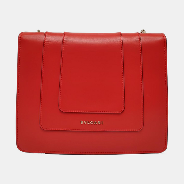 SERPENTI FOREVER Medium Calfskin Red