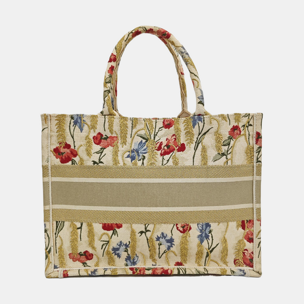 Book Tote Medium Canvas Beige
