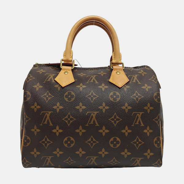 SPEEDY 25 Monogram Coated Canvas Brown