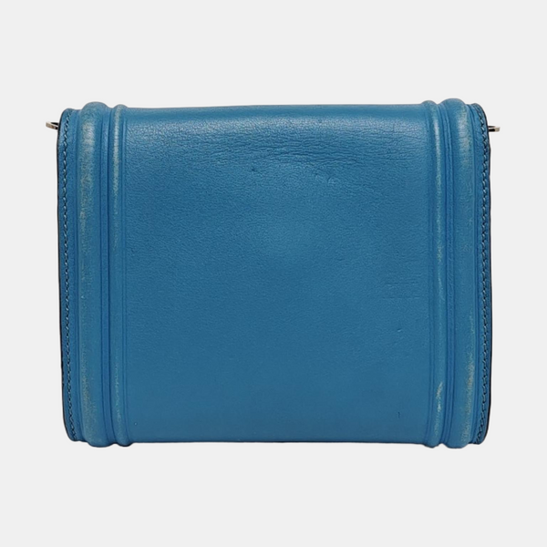 Calfskin Shoulder Bag Blue