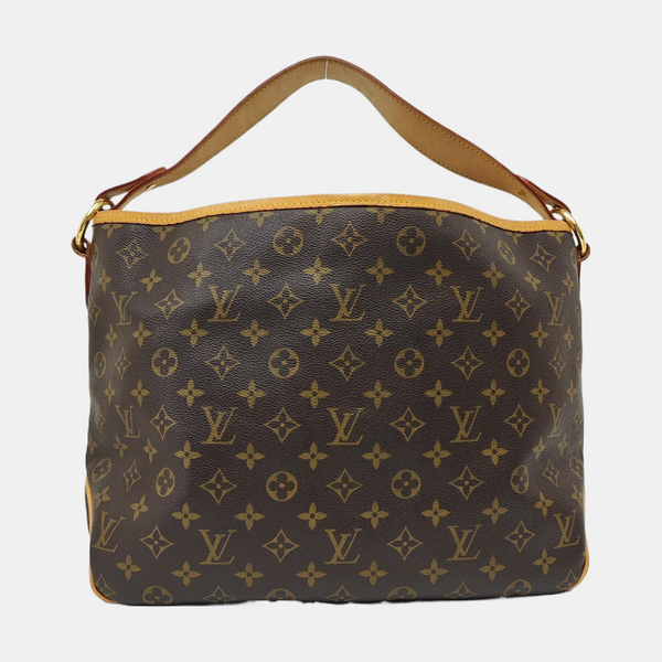Monogram Coated Canvas Shoulder Bag Brown