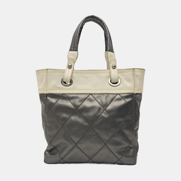 PARIS BIARRITZ Quilted Coated Canvas Gray