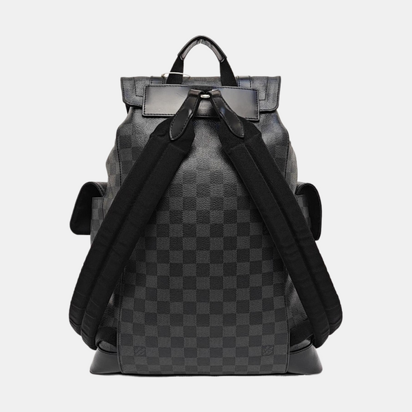 CHRISTOPHER MM Damier Graphite Coated Canvas Gray