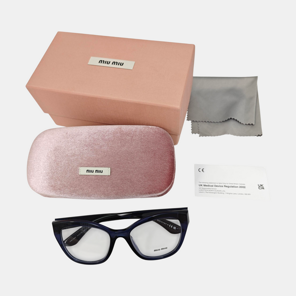 Synthetic Eyeglasses Blue