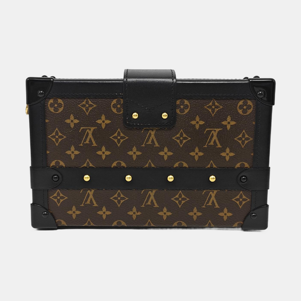 PETITE MALLE Monogram Coated Canvas Brown