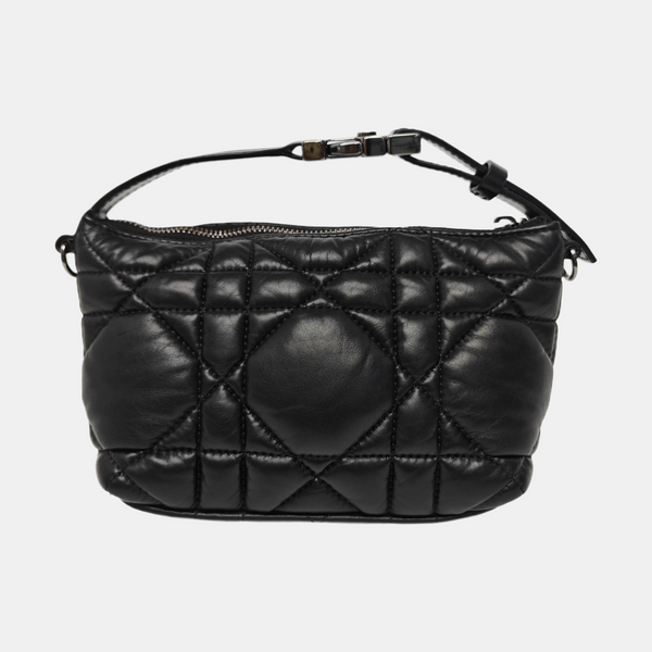 Diortravel Nomad Small Cannage Calfskin Black