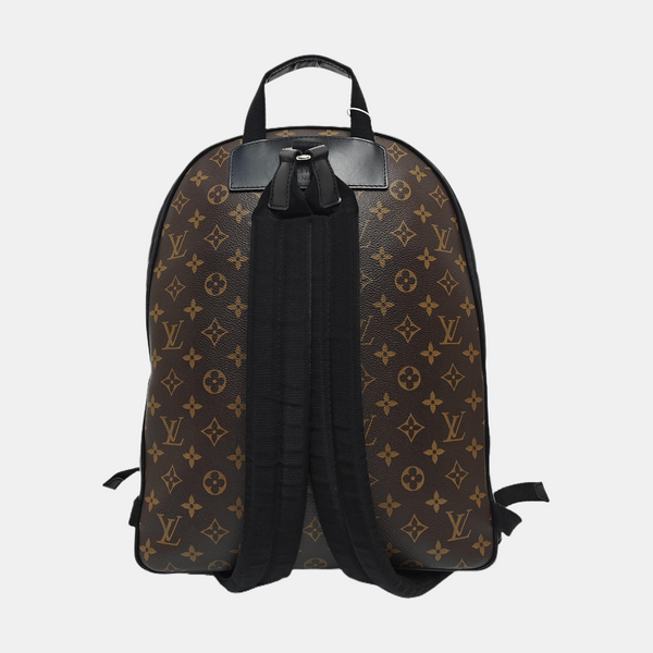 JOSH Monogram Coated Canvas Brown
