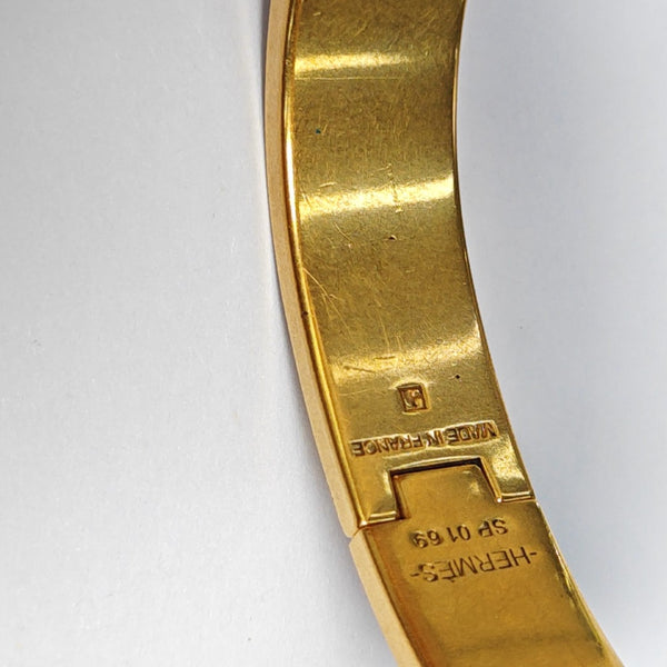 Clic H Metal Gold Bangle