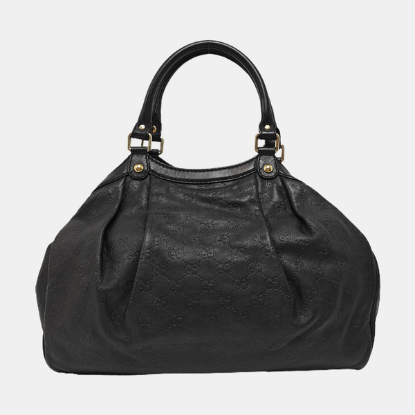 Sukey Monogram Calfskin Black