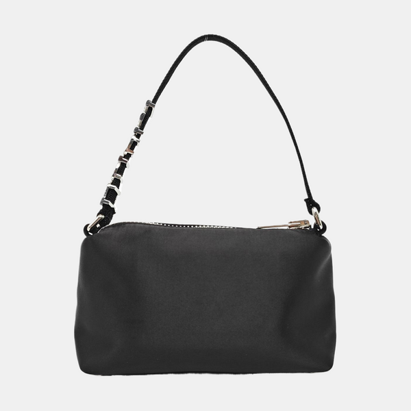 Fabric Top Handle Bag Black