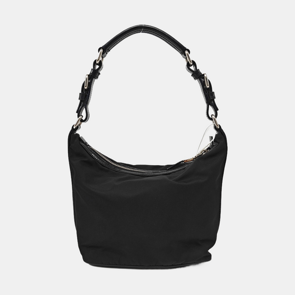 Nylon Top Handle Bag Black