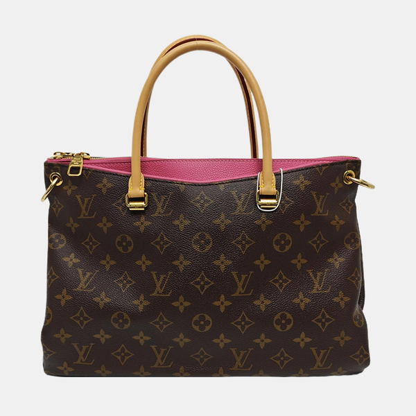 PALLAS MM Monogram Coated Canvas Brown