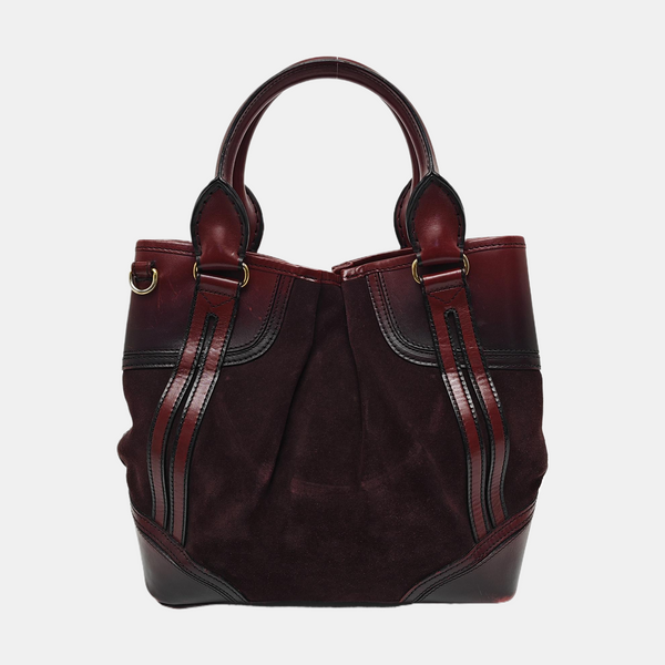 Suede Shoulder Bag Red