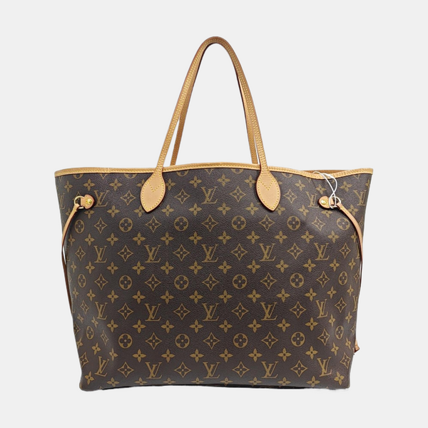 NEVERFULL GM Monogram Coated Canvas Brown