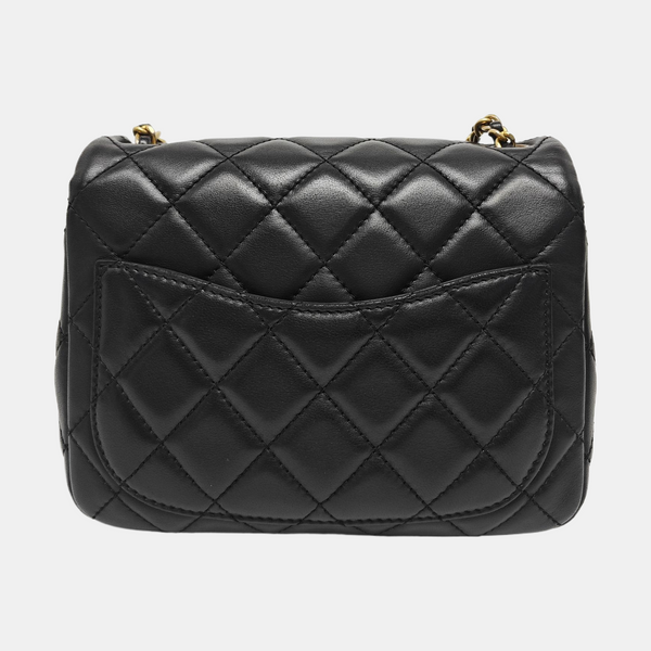 CLASSIC FLAP Mini Quilted Lambskin Black