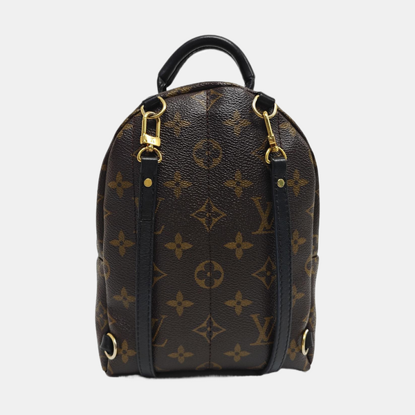 PALM SPRINGS Mini Monogram Coated Canvas Brown